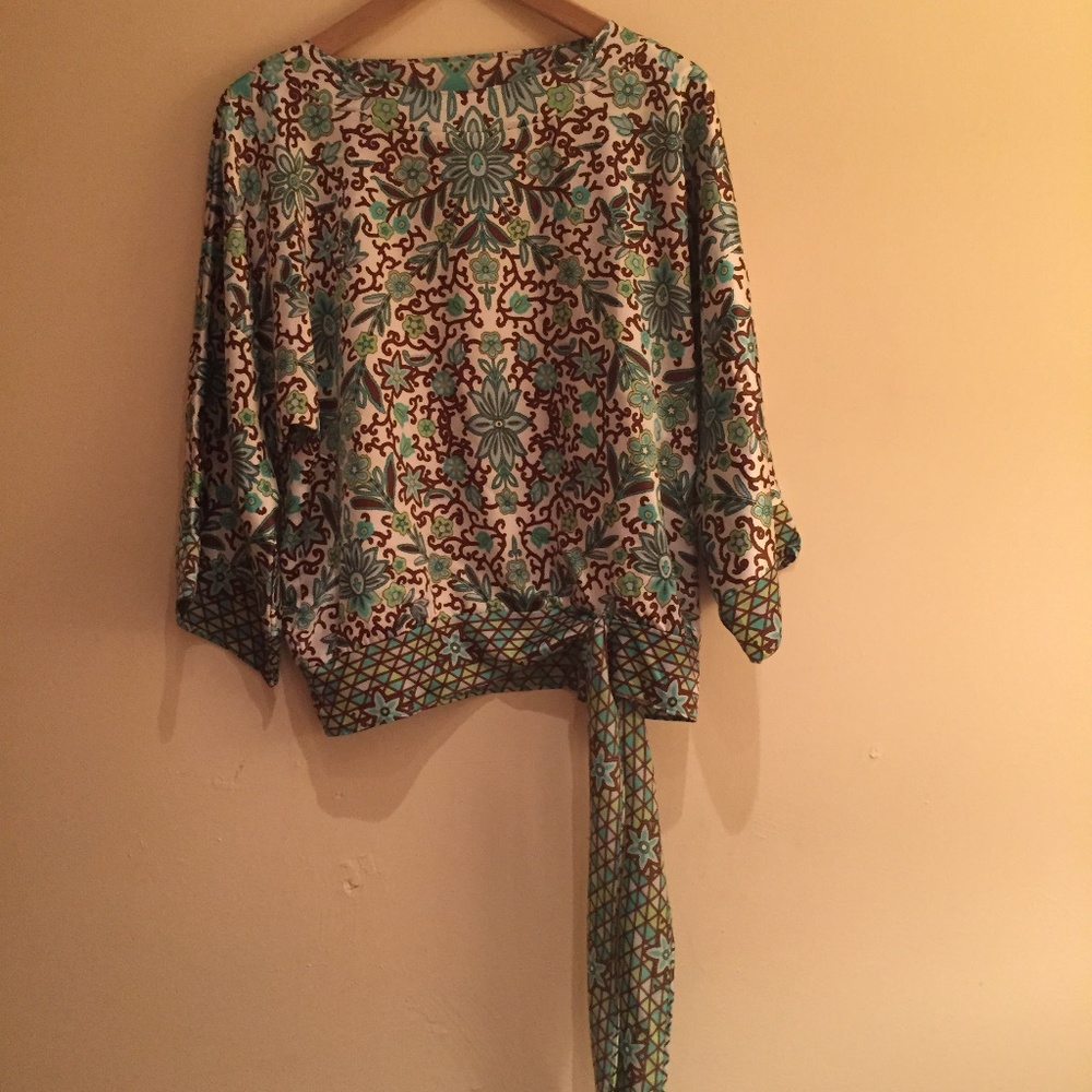 Rafael Blouse with Tie at Waist